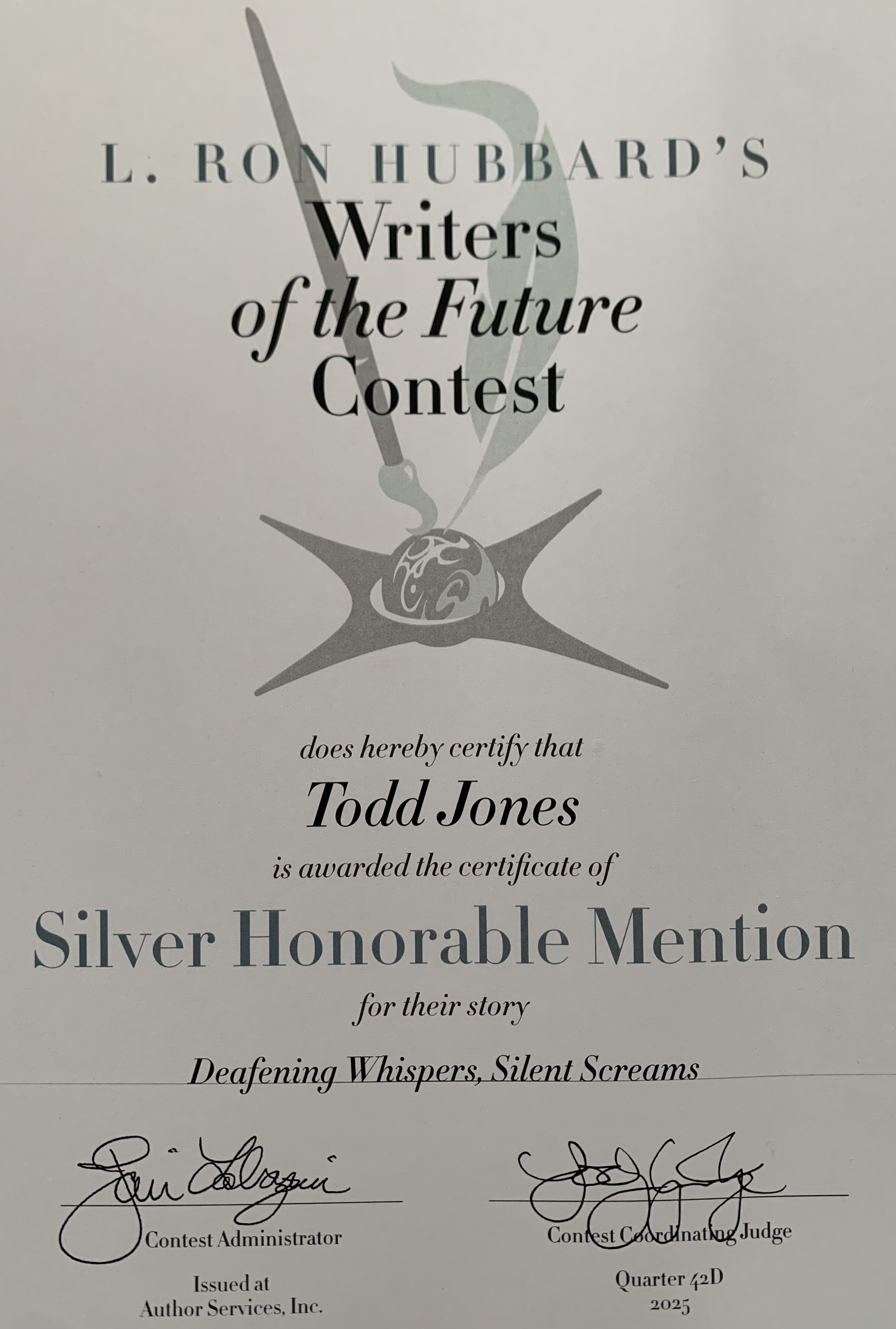 Silver Honorable Mention